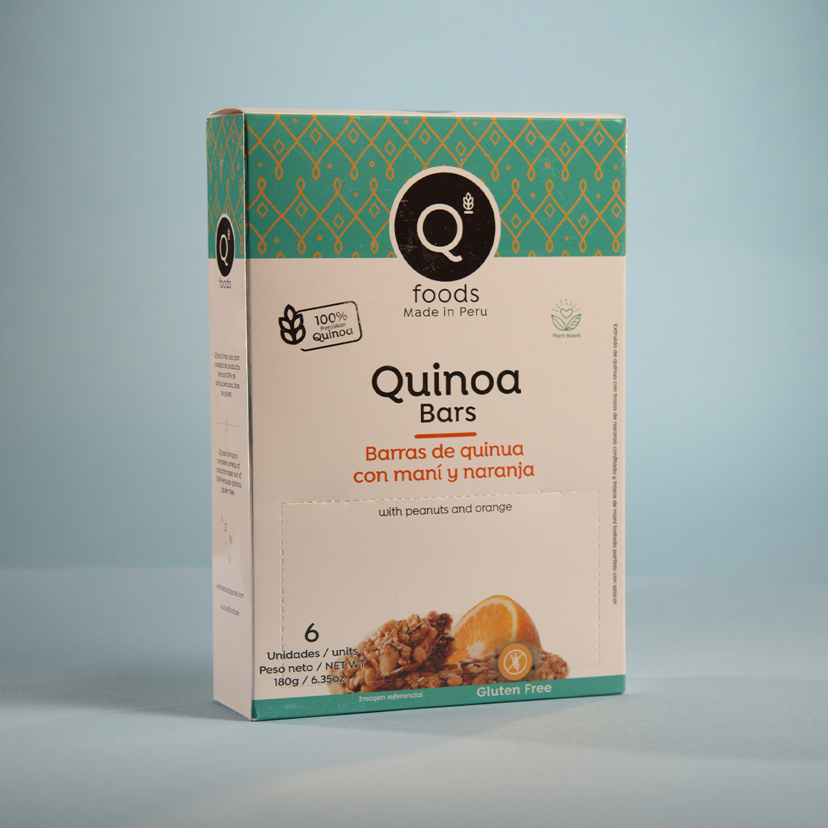 Barra de quinua sabor mani con naranja x 30 gr (cjx6)