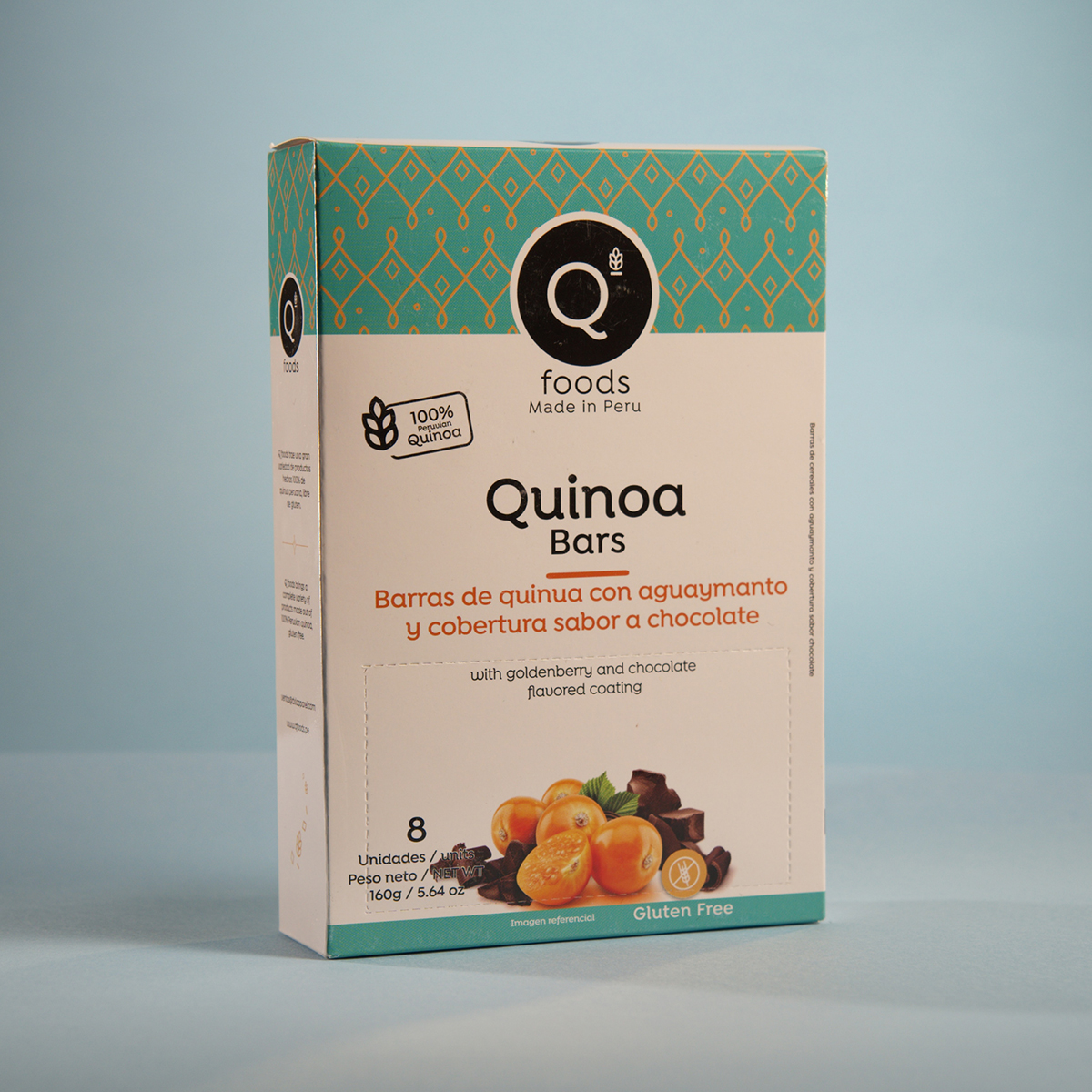 Barra quinua sabor aguaymanto con chocolate x 20gr (cjx8)