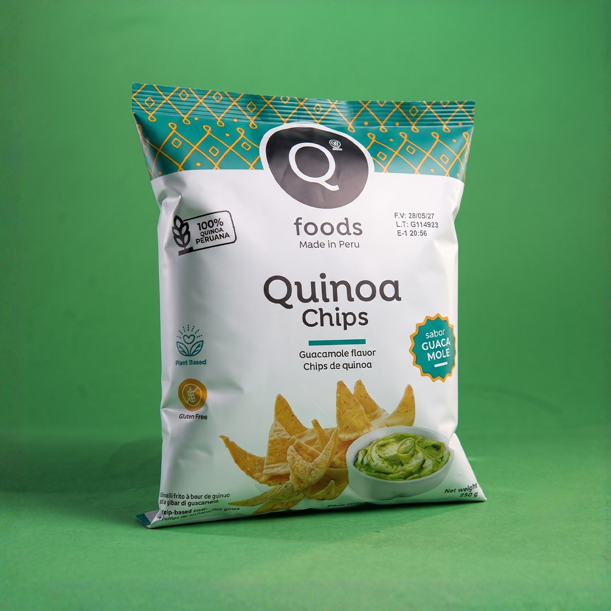 Chips de quinua sabor guacamole x 100gr