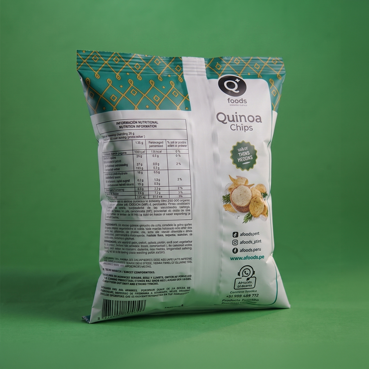 Chips de quinua sabor finas hierbas x 100gr - Image 2