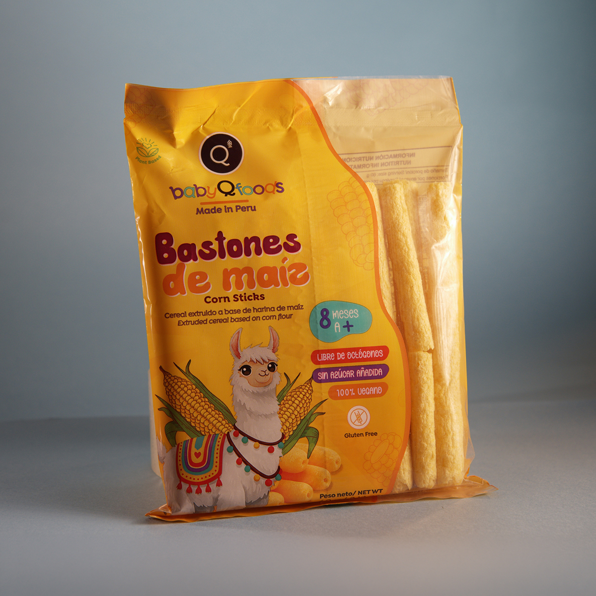 Bastones de maíz x 60 gr - Baby QFoods