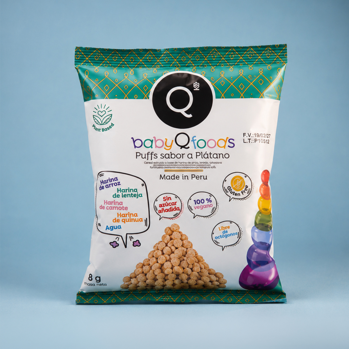 Puff sabor camote x 25gr - Baby QFoods